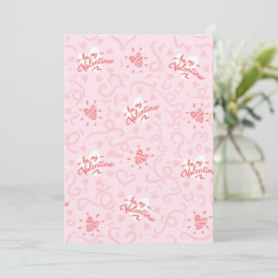 Carte De Remerciements Motif de coeur 25