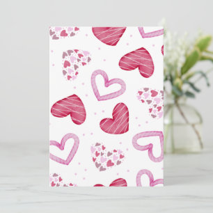 Carte De Remerciements Motif de coeur 36