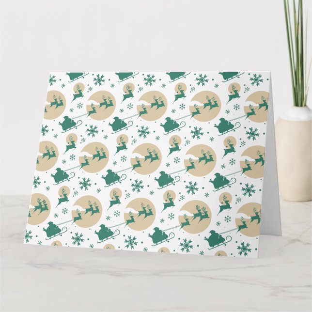 Carte De Remerciements Motif de Noël 118 (Devant)