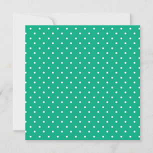 Carte De Remerciements Motif de points teal uni sans couture