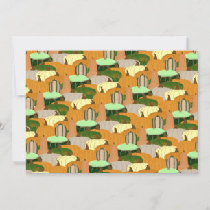 Carte De Remerciements Motif de récolte Courge d'automne