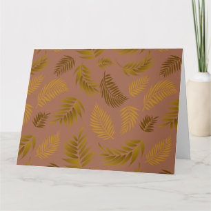 Carte De Remerciements Motif Feuille tropical 15