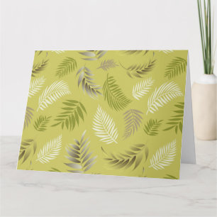 Carte De Remerciements Motif Feuille tropical 17