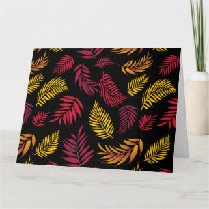 Carte De Remerciements Motif Feuille tropical 21