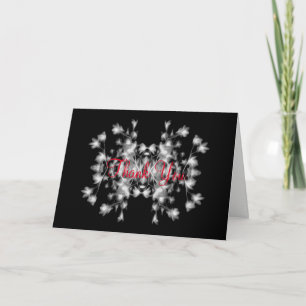 Carte De Remerciements Motif floral Abstrait personnalisable