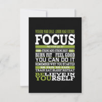 Motivation poster rester concentré travail dur GYM