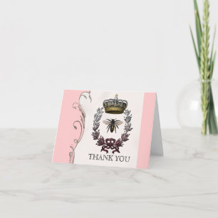 Carte De Remerciements Mots de Remerciement - Mariage Royal de la Reine A