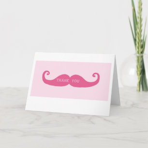 carte de remerciements moustache