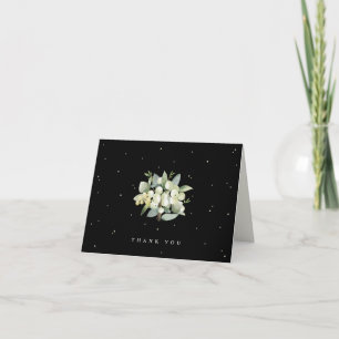 Carte De Remerciements Mûre de Noir + Eucalyptus Note de Mariage