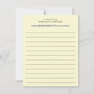 Carte De Remerciements Musique flûte Musique Musique