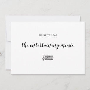 Carte De Remerciements Musique mariage Dancefloor Entertainment