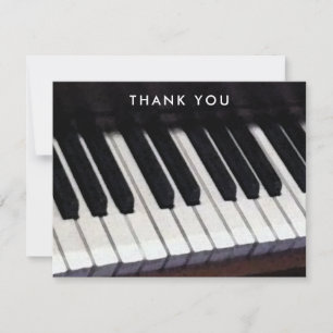 Carte De Remerciements Musique Piano