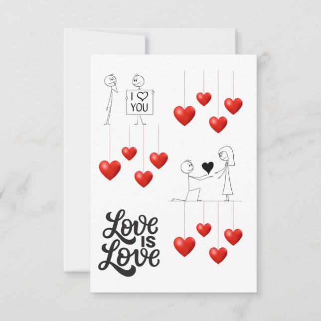 Carte De Remerciements my other half love card (Devant)