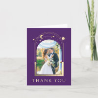 Mystic Purple Gold Sun Moon Stars Mariage photo