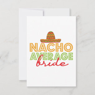 Carte De Remerciements Nacho Moyenne Mariée Mariage Mexicain Cinco De May