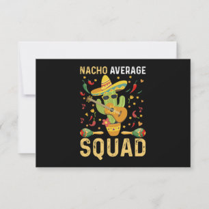 Carte De Remerciements Nacho Moyenne Squad Cinco De Mayo Parti Mexicain