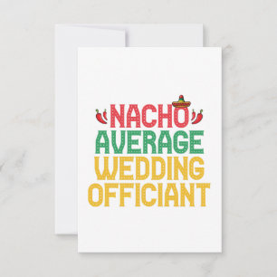 Carte De Remerciements Nacho Officier Mariage moyen Fiesta Mexicaine