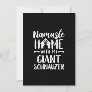 Carte De Remerciements Namaste Home Giant Schnauzer - Schnauzer Lover
