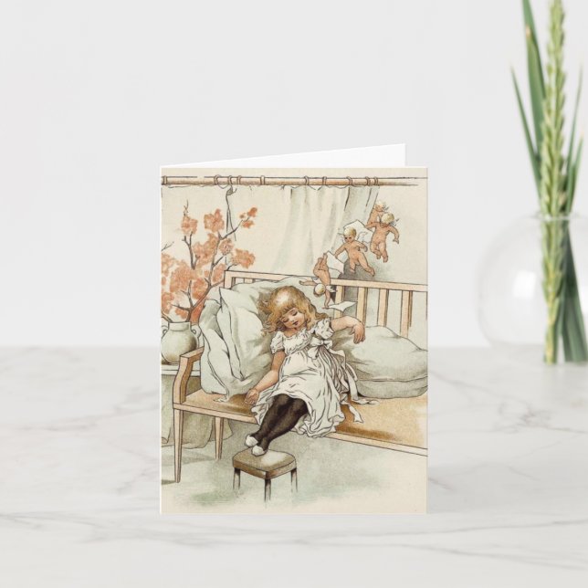 Carte De Remerciements Napping Angel et Cherubs (Devant)