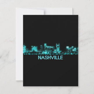 Carte De Remerciements Nashville Skyline