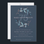 CARTE DE REMERCIEMENTS NAVY PINK BLUE FAUNA WREATH ANY AGE BIRTHDAY CARD<br><div class="desc">For any further customisation or any other matching items,  please feel free to contact me at yellowfebstudio@gmail.com</div>