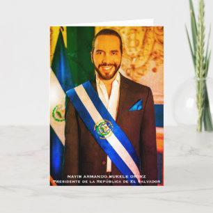 Carte De Remerciements Nayib Bukele, Président du Salvador