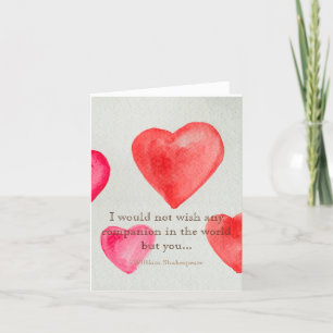 Carte De Remerciements  ...ne souhaite aucun compagnon dans le monde, mai