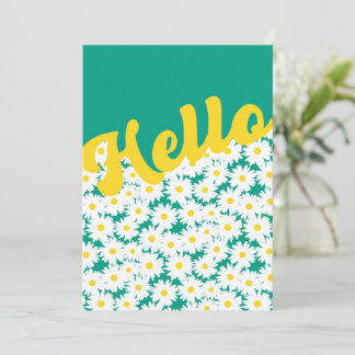 Carte De Remerciements Négative Space Daisies Bonjour Penser de vous