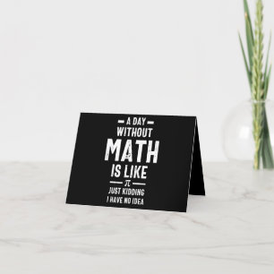Carte De Remerciements Nerdy Enseignant en mathématiques PI Physique Math