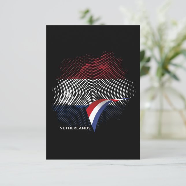 Carte De Remerciements Netherlands flag (Debout devant)