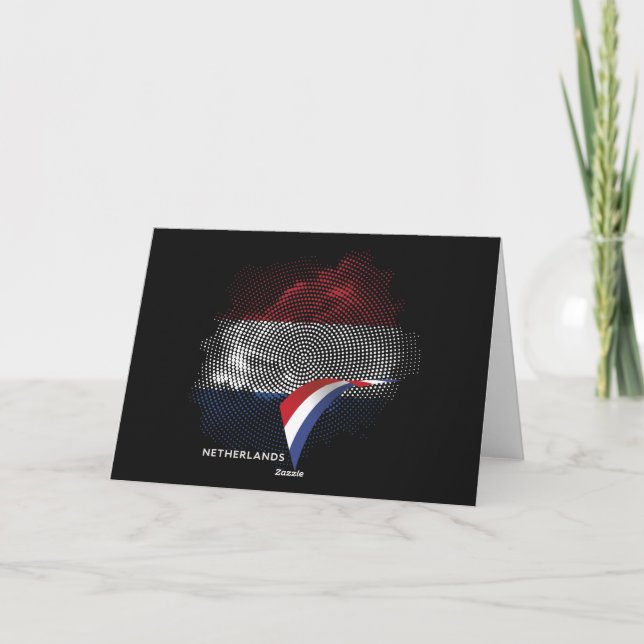 Carte De Remerciements Netherlands flag (Dos)