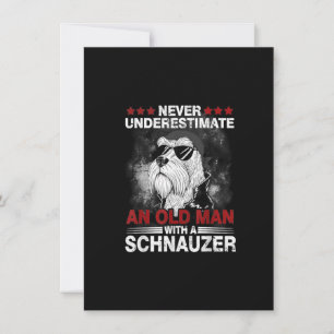 Carte De Remerciements Never Underestimate An Old Man