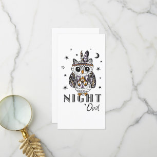 Carte De Remerciements Night Owl