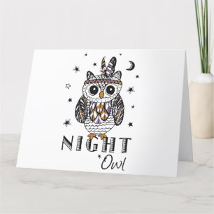 Carte De Remerciements Night Owl