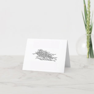 Carte De Remerciements Nightjar Sur Son Nid 🪺