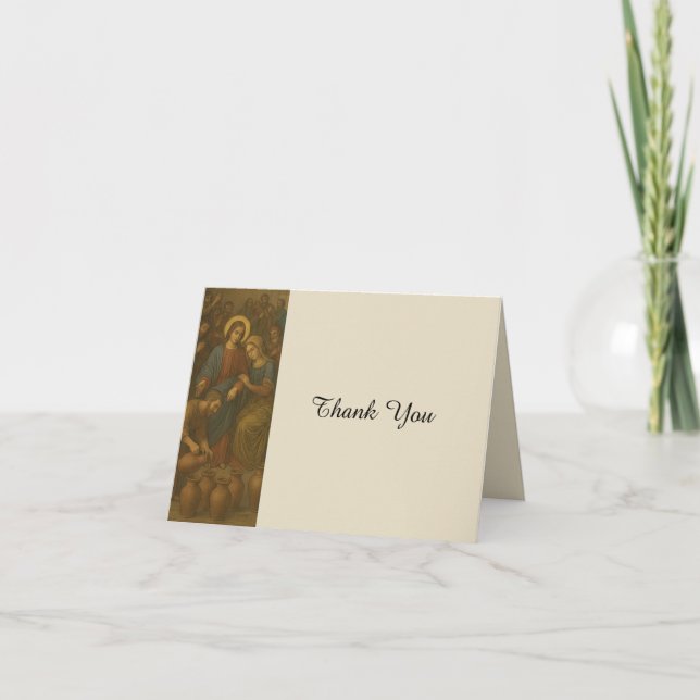 Carte De Remerciements Noces de Cana  (Devant)