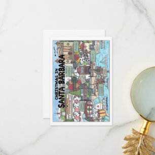 Carte De Remerciements Noël à Père Noël Barbara