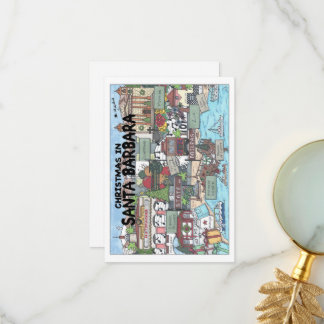 Carte De Remerciements Noël à Père Noël Barbara