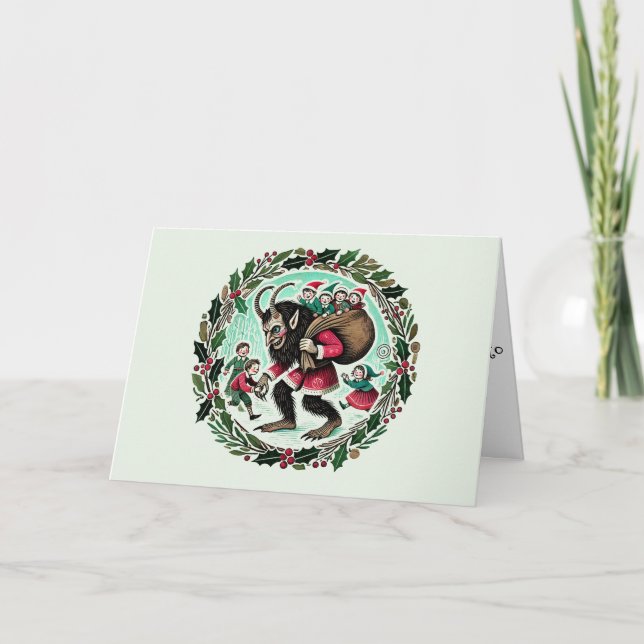 Carte De Remerciements Noël Krampus (Devant)