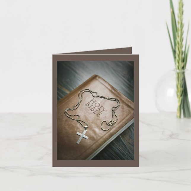 Carte De Remerciements Noël spirituel (Devant)