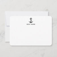 Nom de bateau d'ancre nautique personnalisé capita