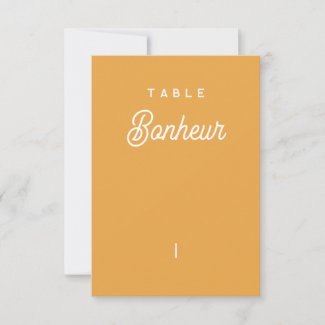 Nom de table Colorus - Orange