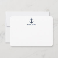 Nom du bateau d'Ancre nautique personnalisé équipa