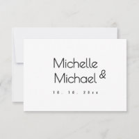 Noms minimalistes professionnels noirs et blancs