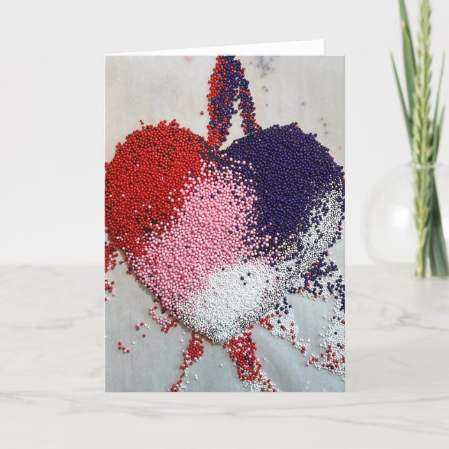 Carte De Remerciements Nonpareil Heart Blank Note Card (Devant)