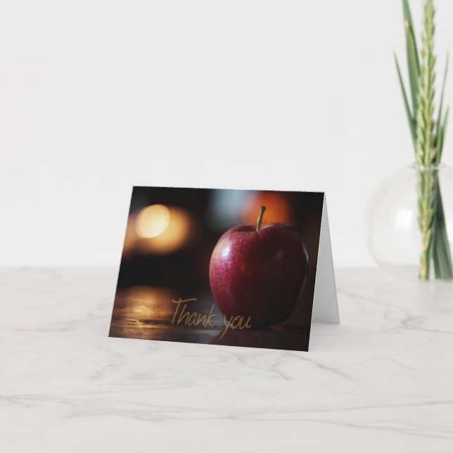 Carte De Remerciements Note de remerciement d'un éducateur (Devant)