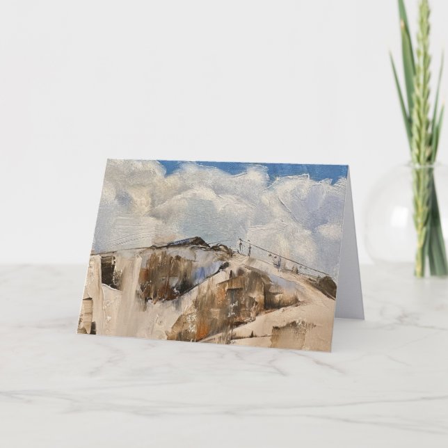 Carte De Remerciements Notecard of Steamboat Springs Ski Lift (Devant)