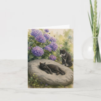 Carte De Remerciements Notes de Garden Tails avec aquarelles originales
