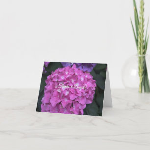 Carte De Remerciements Notes de remerciement d'Hydrangea