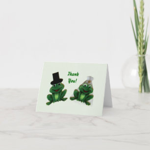 Carte De Remerciements Notes de remerciement du Mariage Froggy